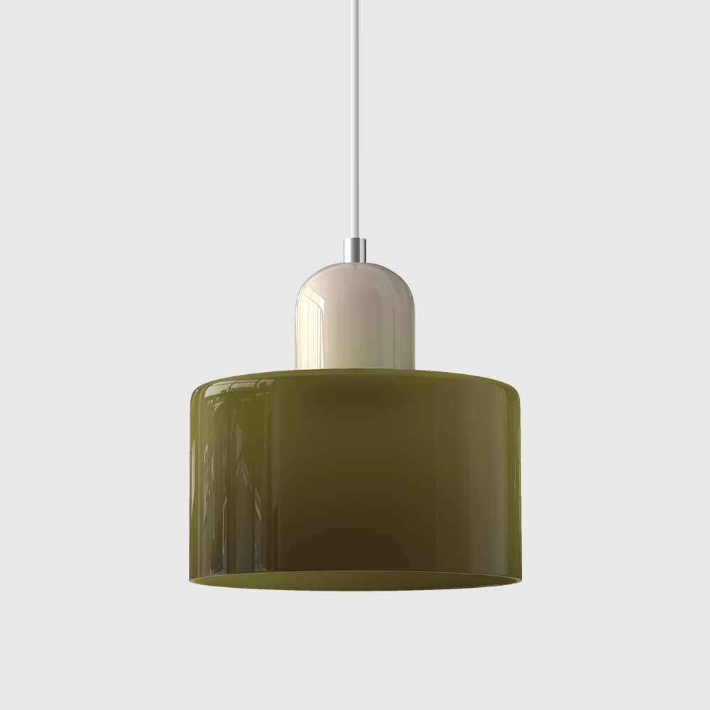 Lampada a sospensione in vetro colorato Bauhaus Design moderno