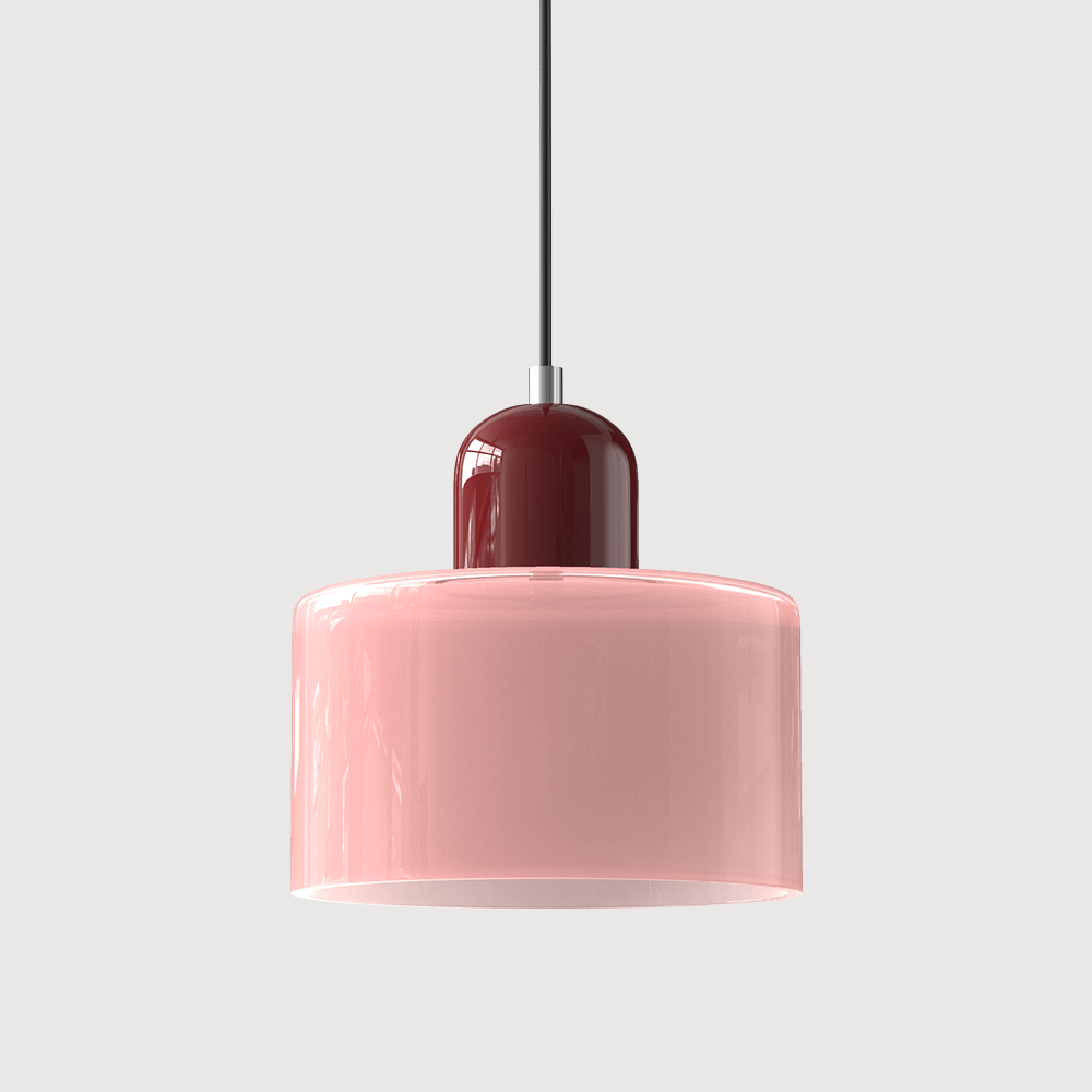 Lampada a sospensione in vetro colorato Bauhaus Design moderno