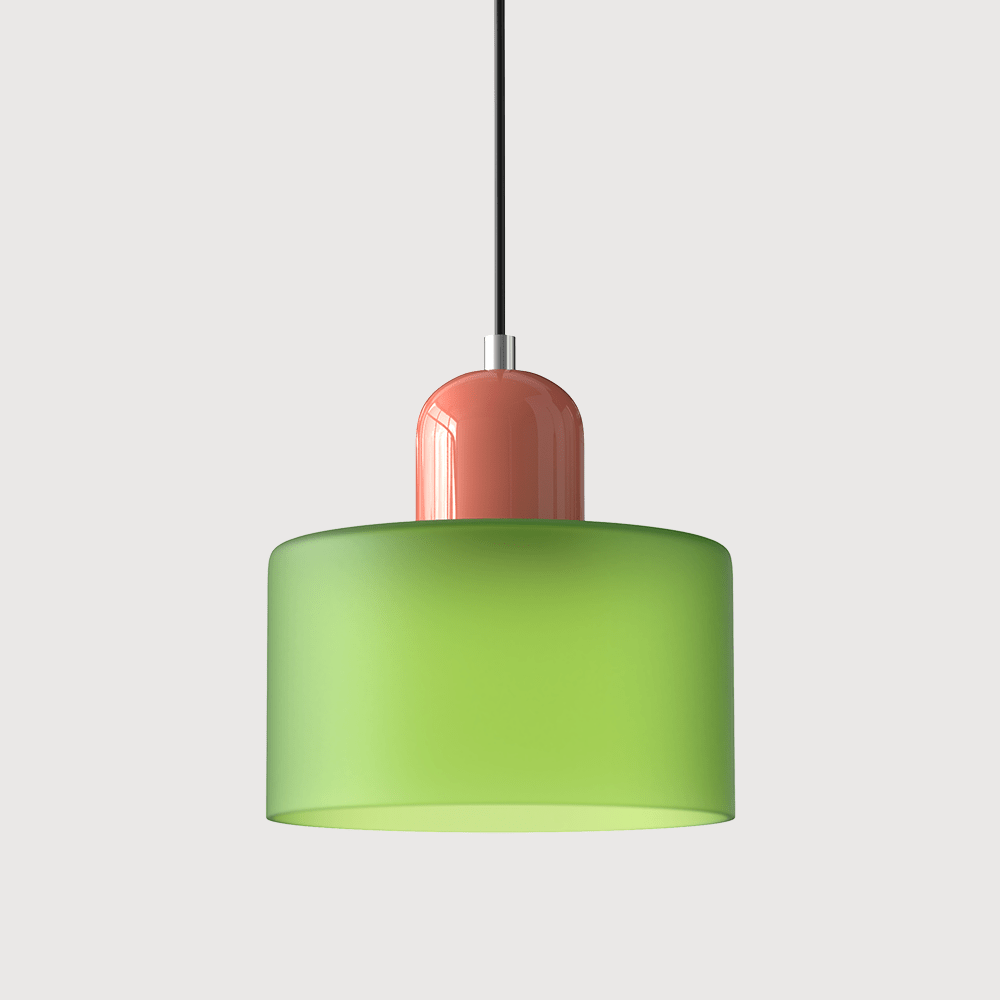 Lampada a sospensione in vetro colorato Bauhaus Design moderno