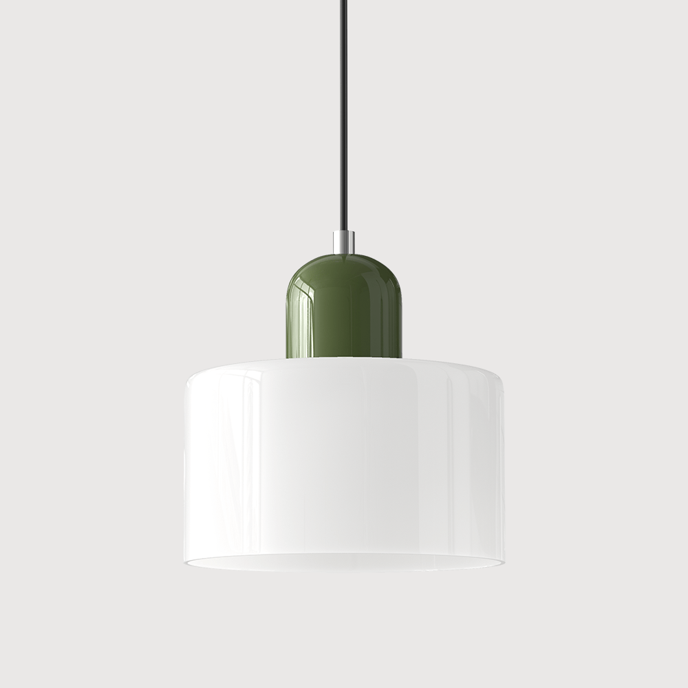 Lampada a sospensione in vetro colorato Bauhaus Design moderno