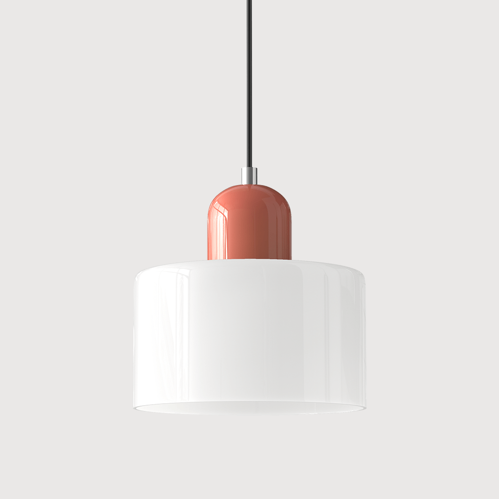 Lampada a sospensione in vetro colorato Bauhaus Design moderno
