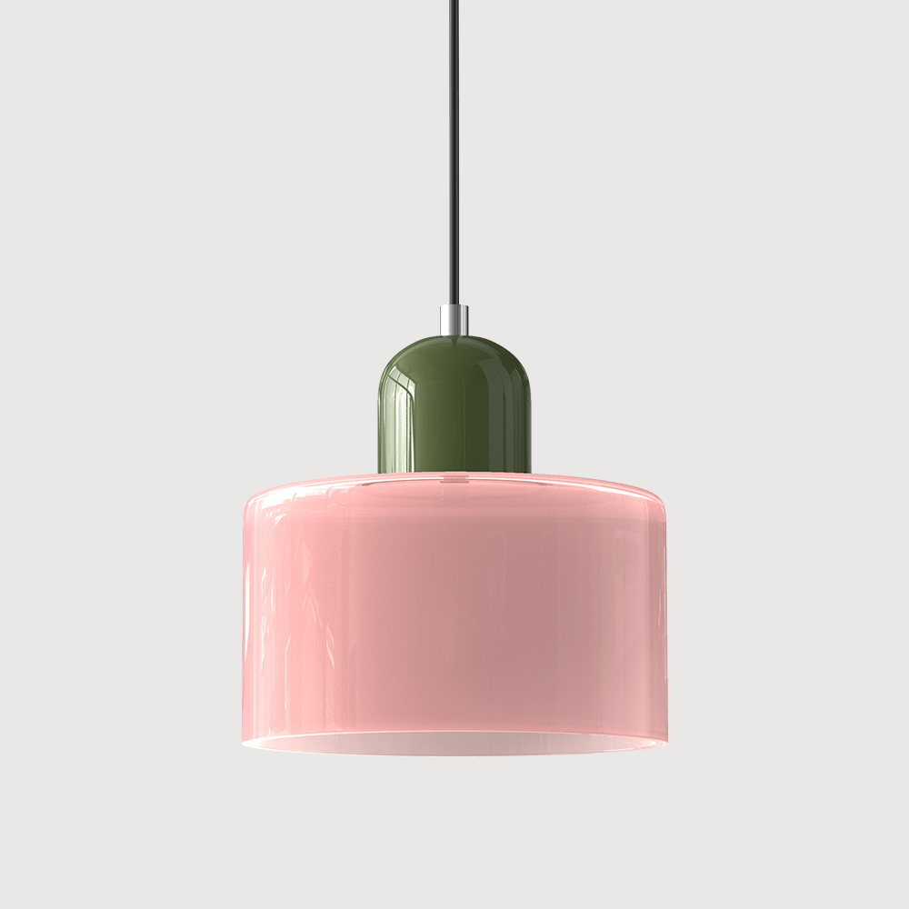 Lampada a sospensione in vetro colorato Bauhaus Design moderno