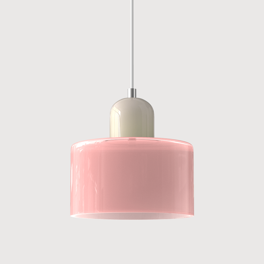 Lampada a sospensione in vetro colorato Bauhaus Design moderno