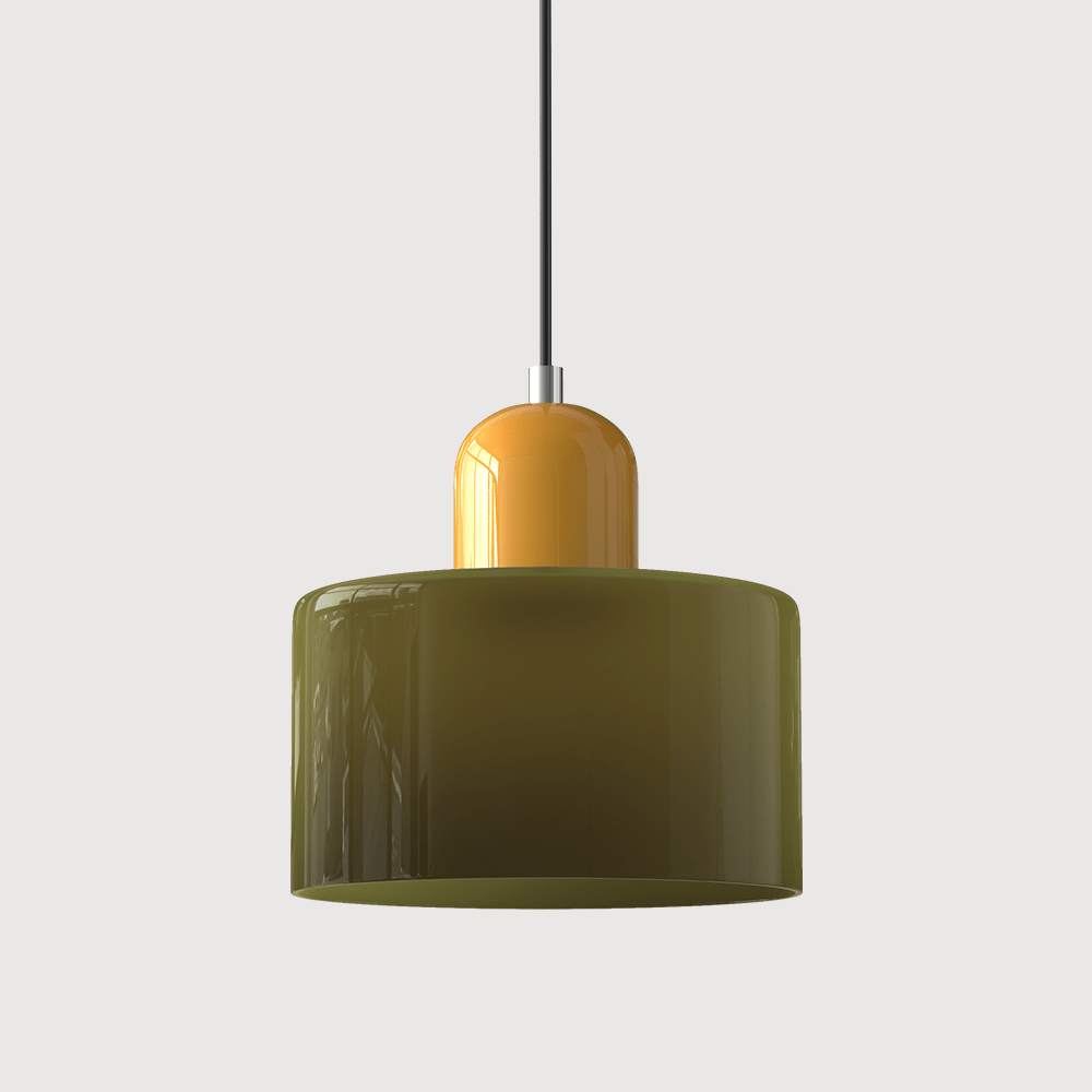 Lampada a sospensione in vetro colorato Bauhaus Design moderno