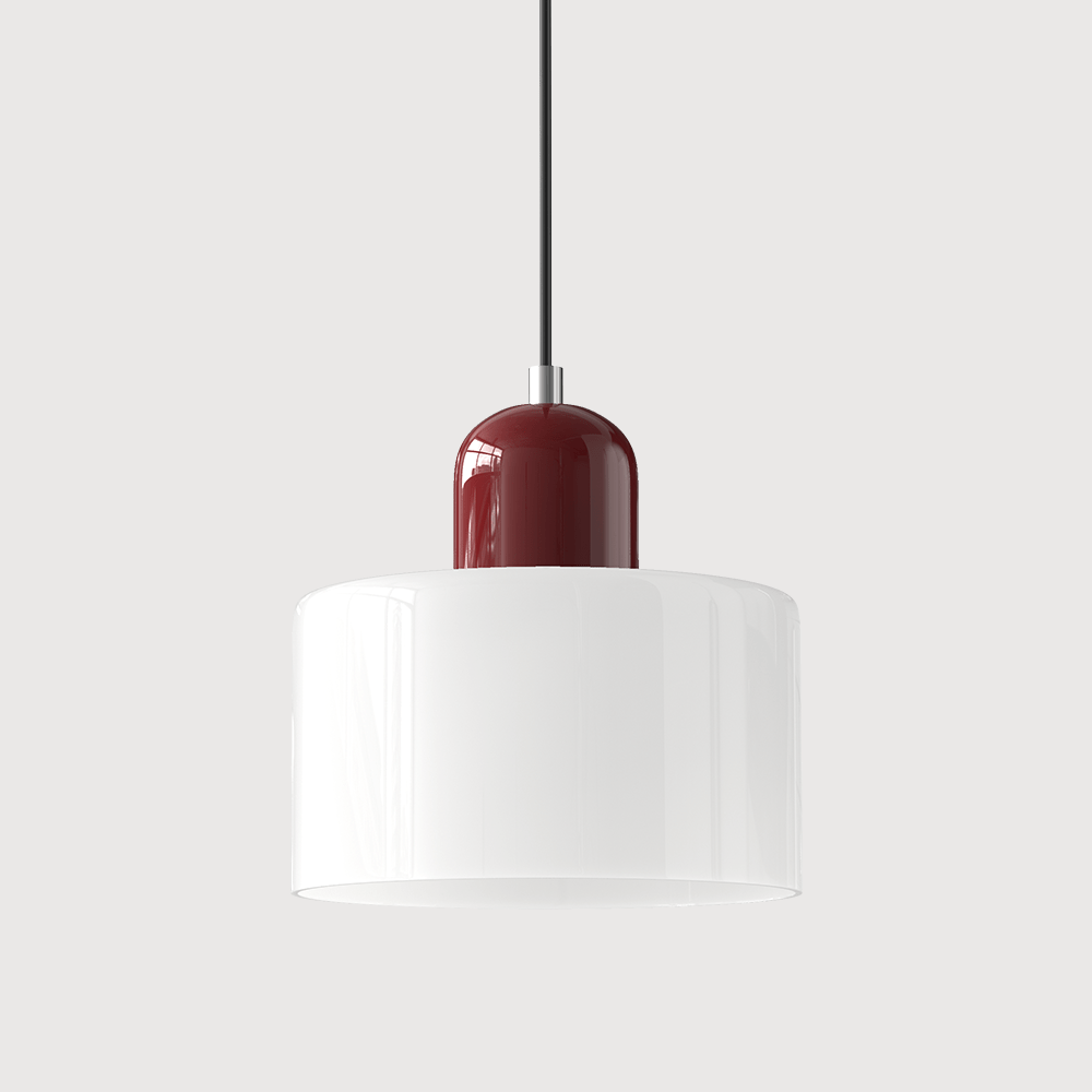 Lampada a sospensione in vetro colorato Bauhaus Design moderno