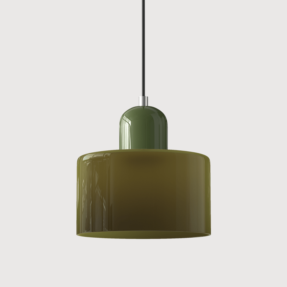 Lampada a sospensione in vetro colorato Bauhaus Design moderno