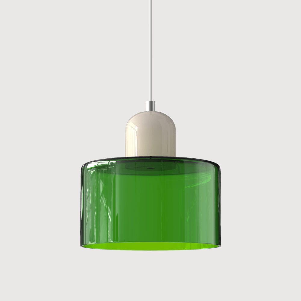 Lampada a sospensione in vetro colorato Bauhaus Design moderno
