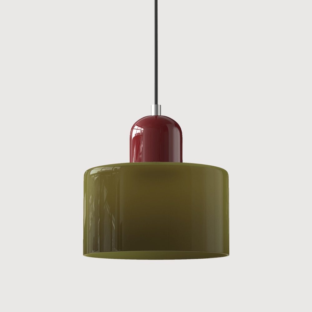 Lampada a sospensione in vetro colorato Bauhaus Design moderno