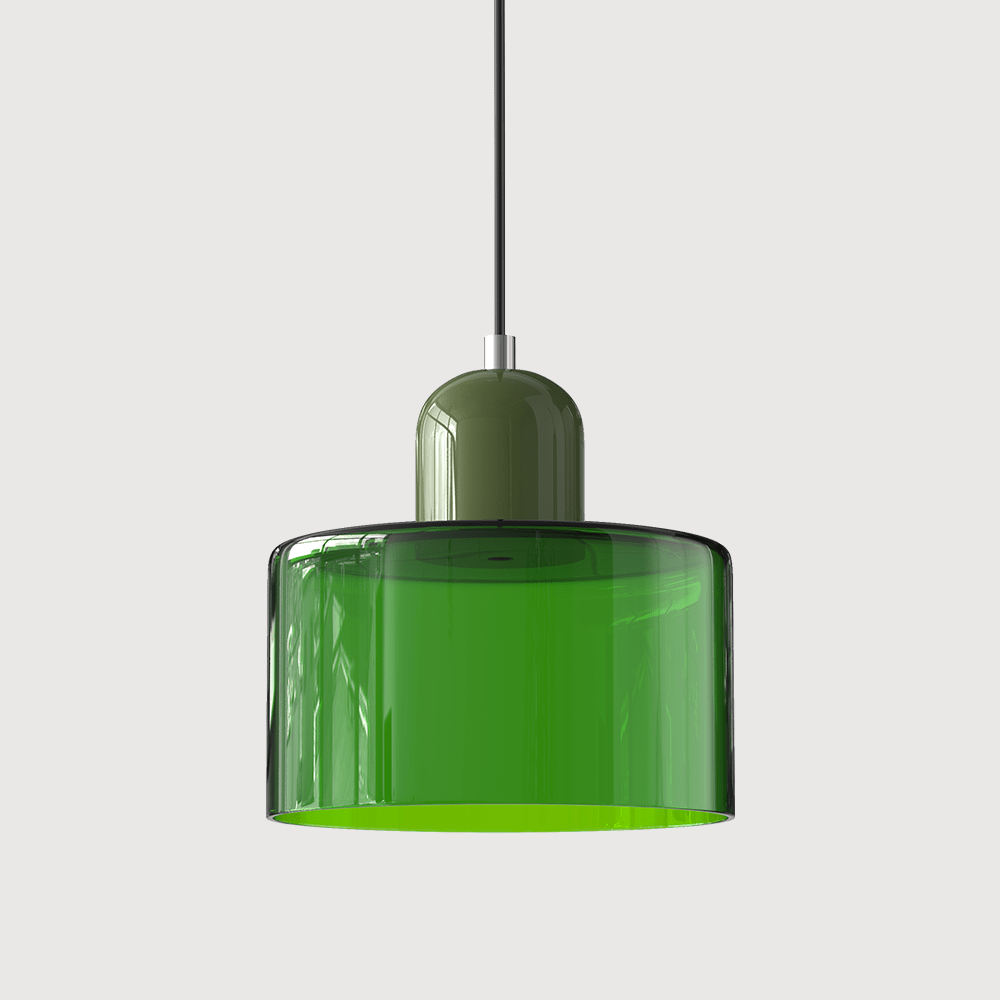 Lampada a sospensione in vetro colorato Bauhaus Design moderno