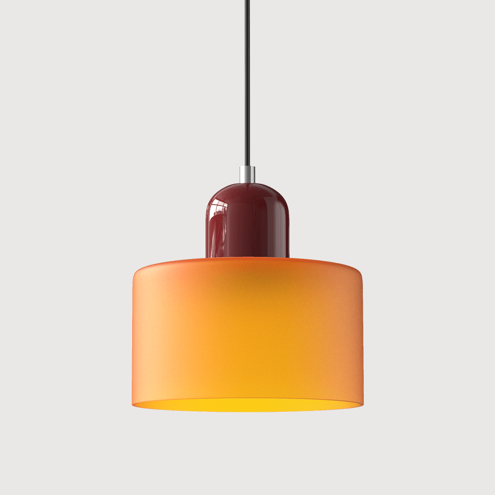 Lampada a sospensione in vetro colorato Bauhaus Design moderno