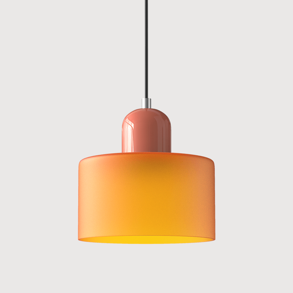 Lampada a sospensione in vetro colorato Bauhaus Design moderno