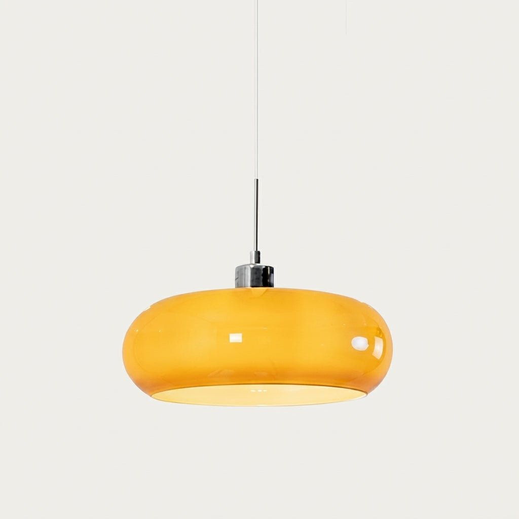 Lampada a sospensione Bauhaus con paralume a cupola rotonda