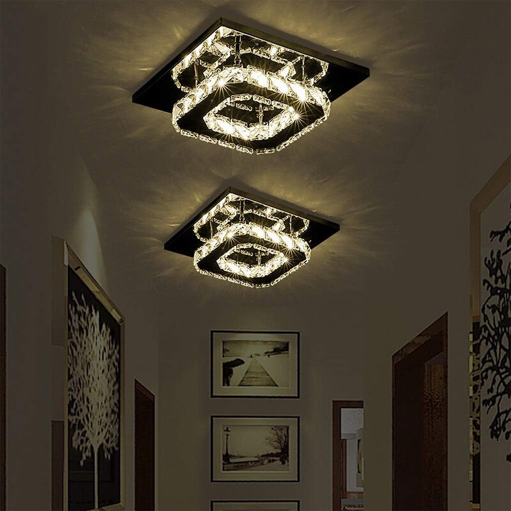 Lampada da soffitto in cristallo LED moderna a incasso