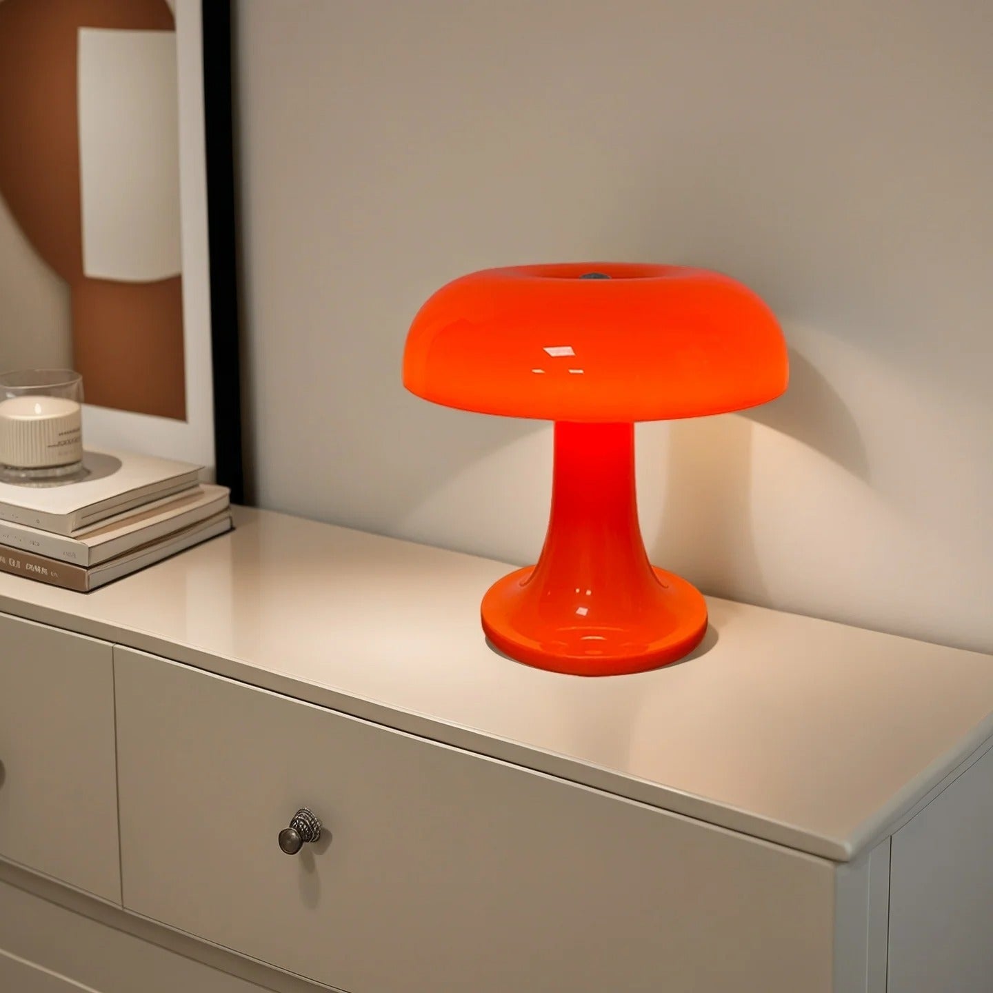 Lampada da Tavolo LED a Forma di Fungo per Illuminazione Notturna