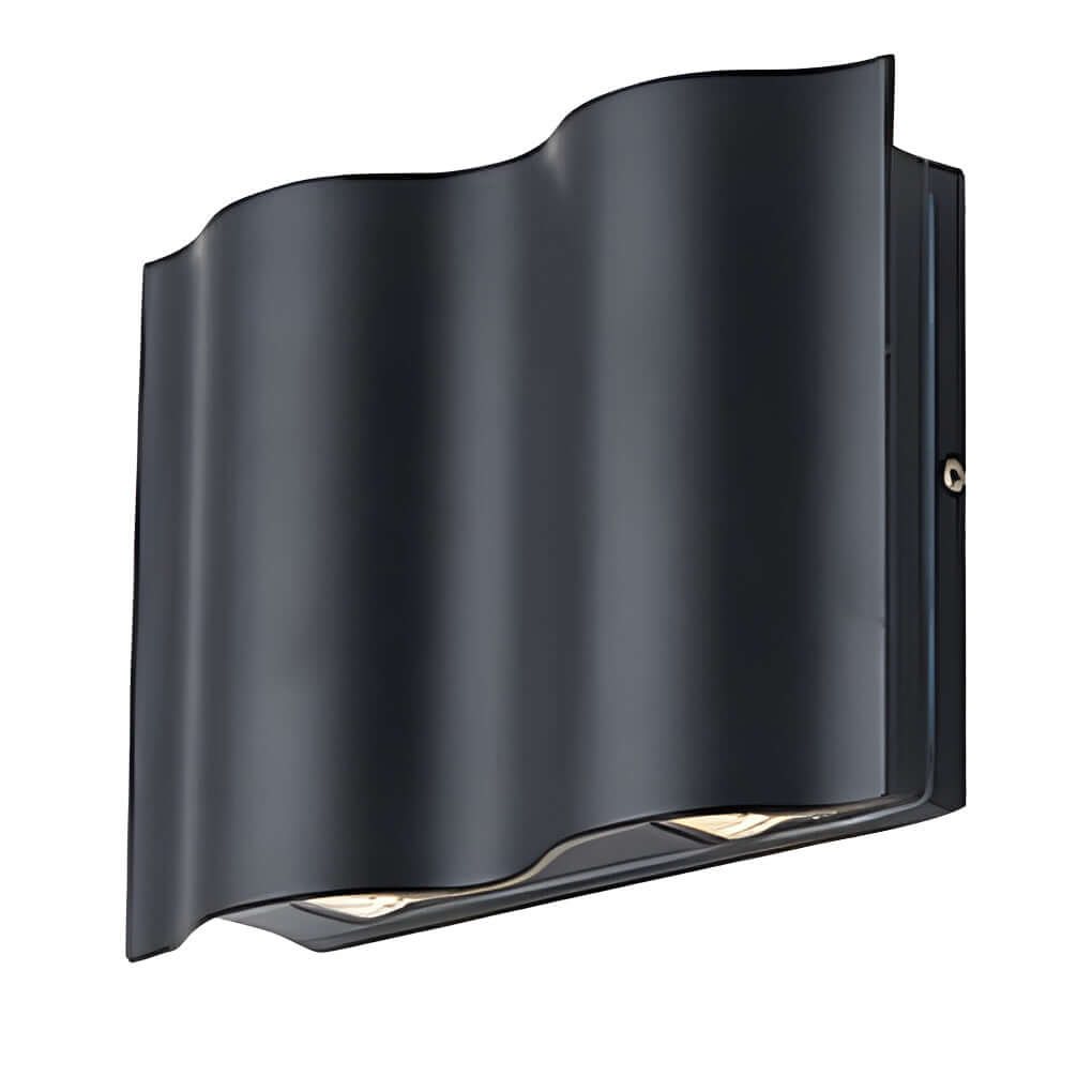 Tovex | Applique da Esterno Up Down, Design a Onde, Alluminio pressofuso, Classe IP54