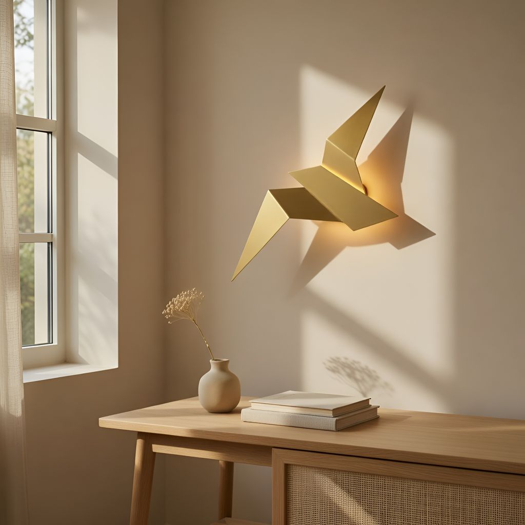 Liam - Lampada da parete LED minimalista a forma di uccello