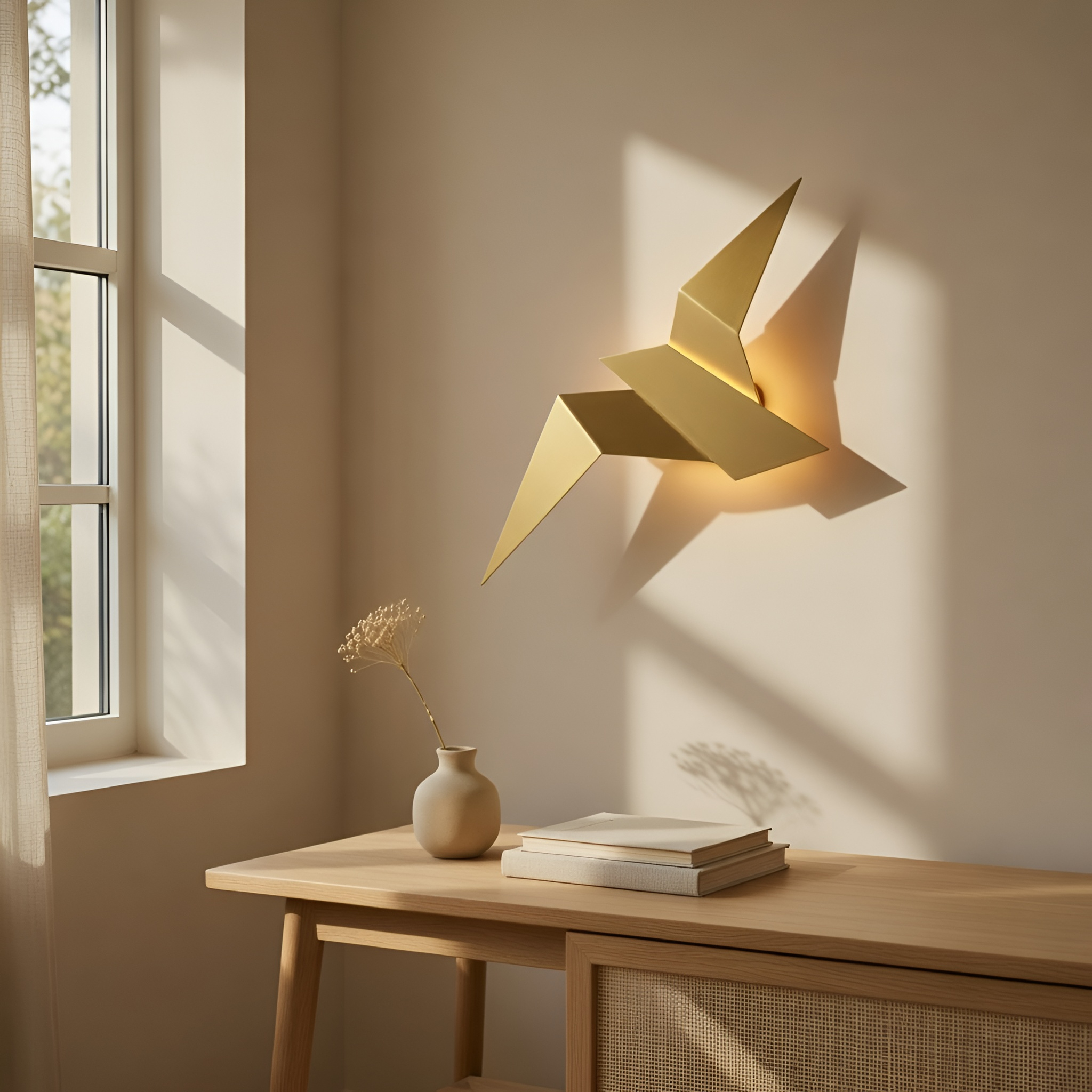 Liam - Lampada da parete LED minimalista a forma di uccello
