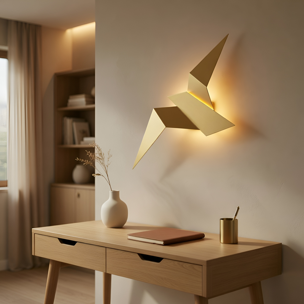 Liam - Lampada da parete LED minimalista a forma di uccello
