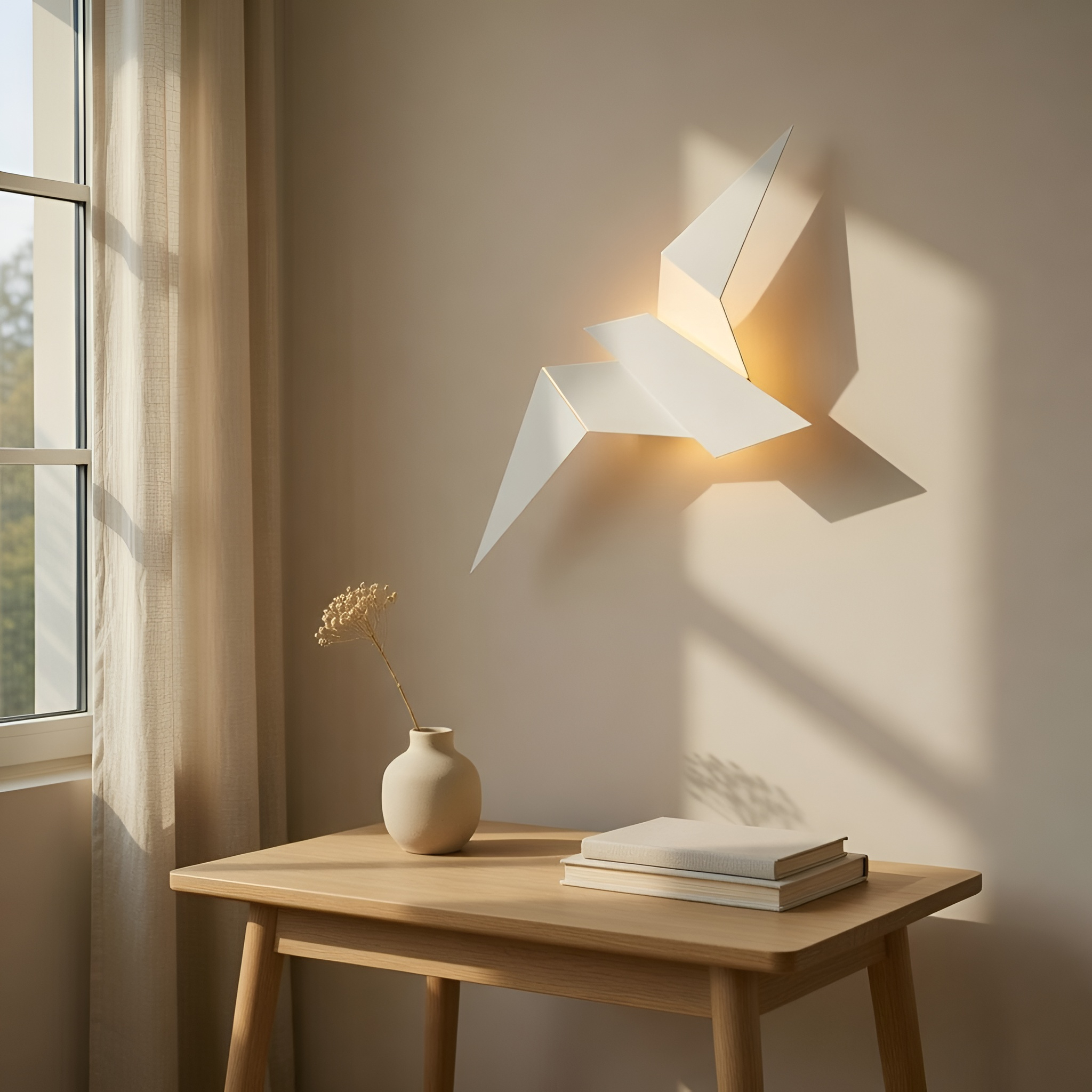 Liam - Lampada da parete LED minimalista a forma di uccello