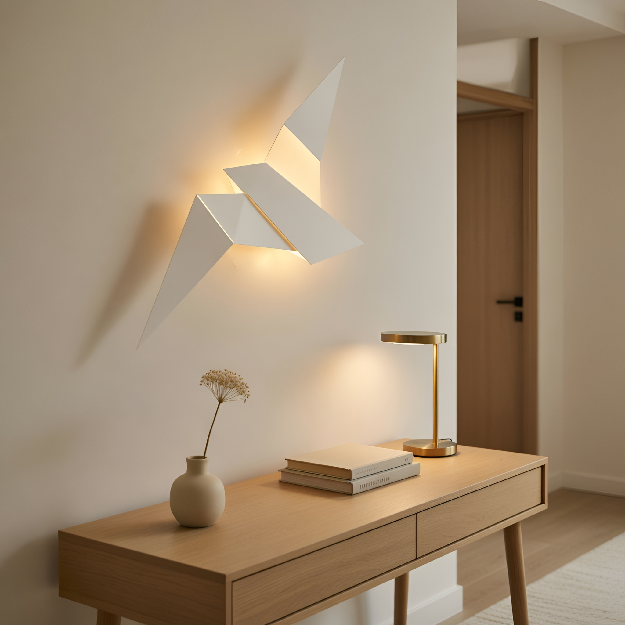 Liam - Lampada da parete LED minimalista a forma di uccello
