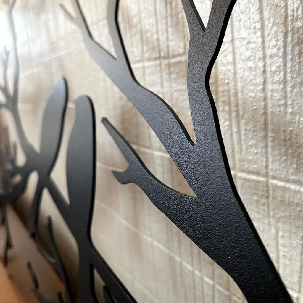 BIRDWING ART – Decorazione da parete in metallo con uccelli per un living elegante