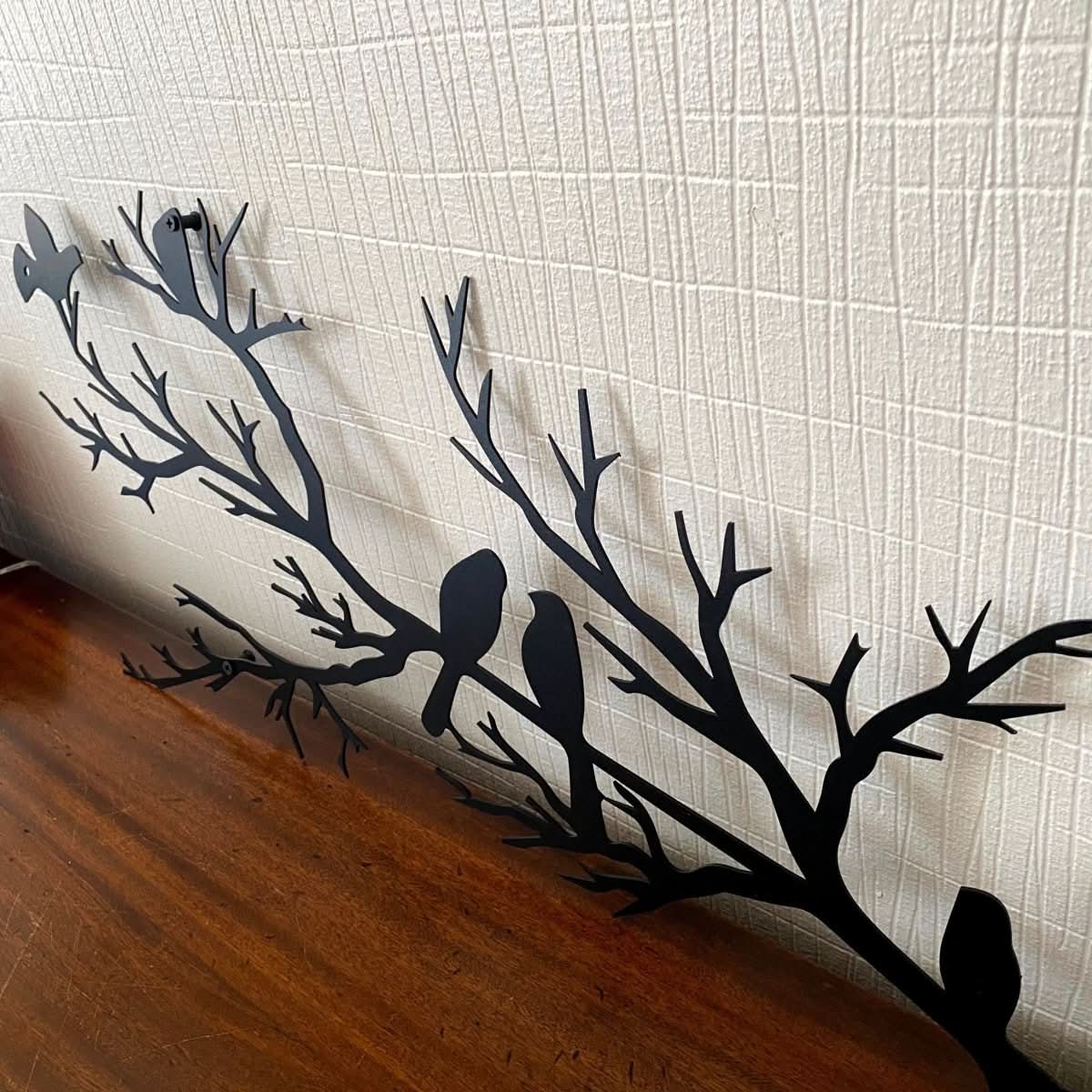 BIRDWING ART – Decorazione da parete in metallo con uccelli per un living elegante