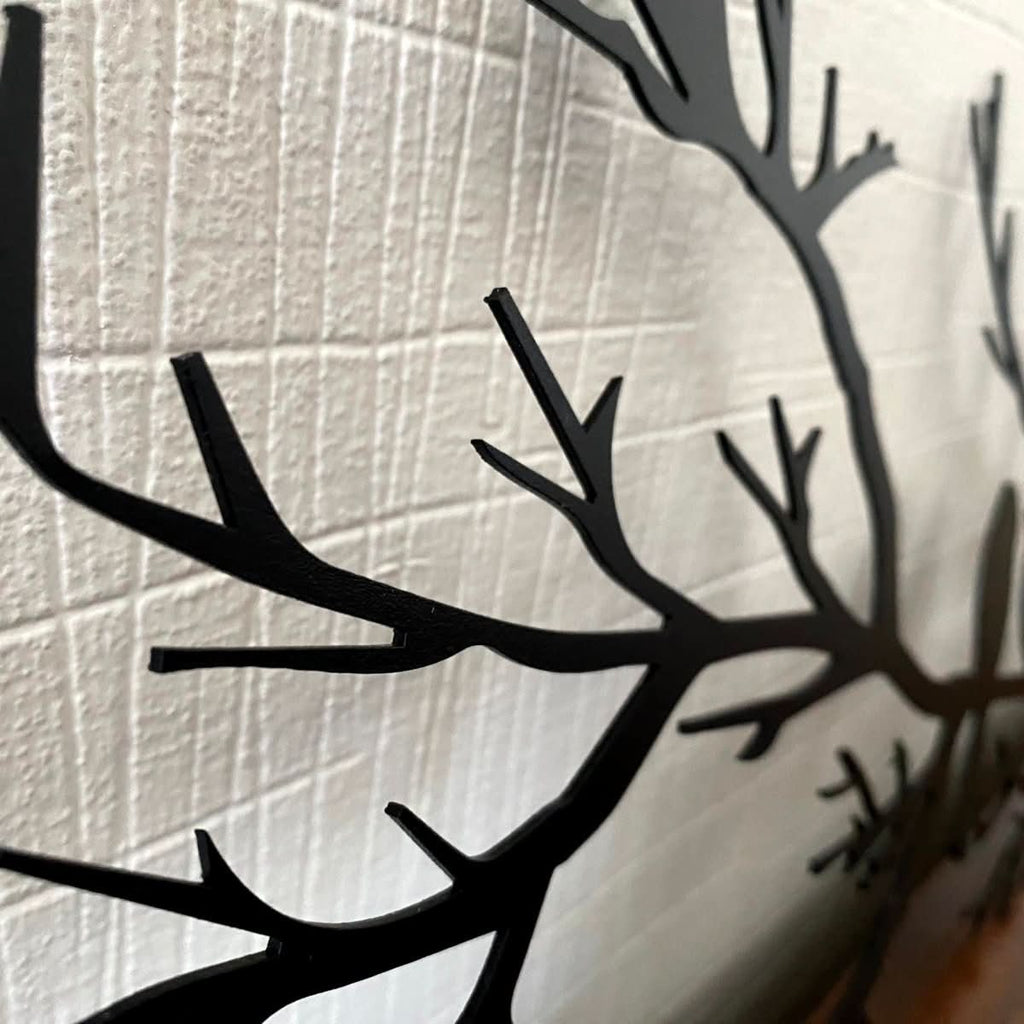 BIRDWING ART – Decorazione da parete in metallo con uccelli per un living elegante
