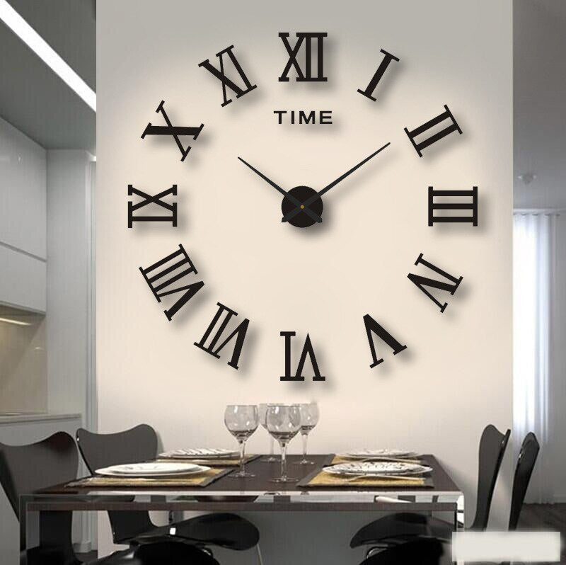 ArtisticTick Black Quartz Statement Wall Clock