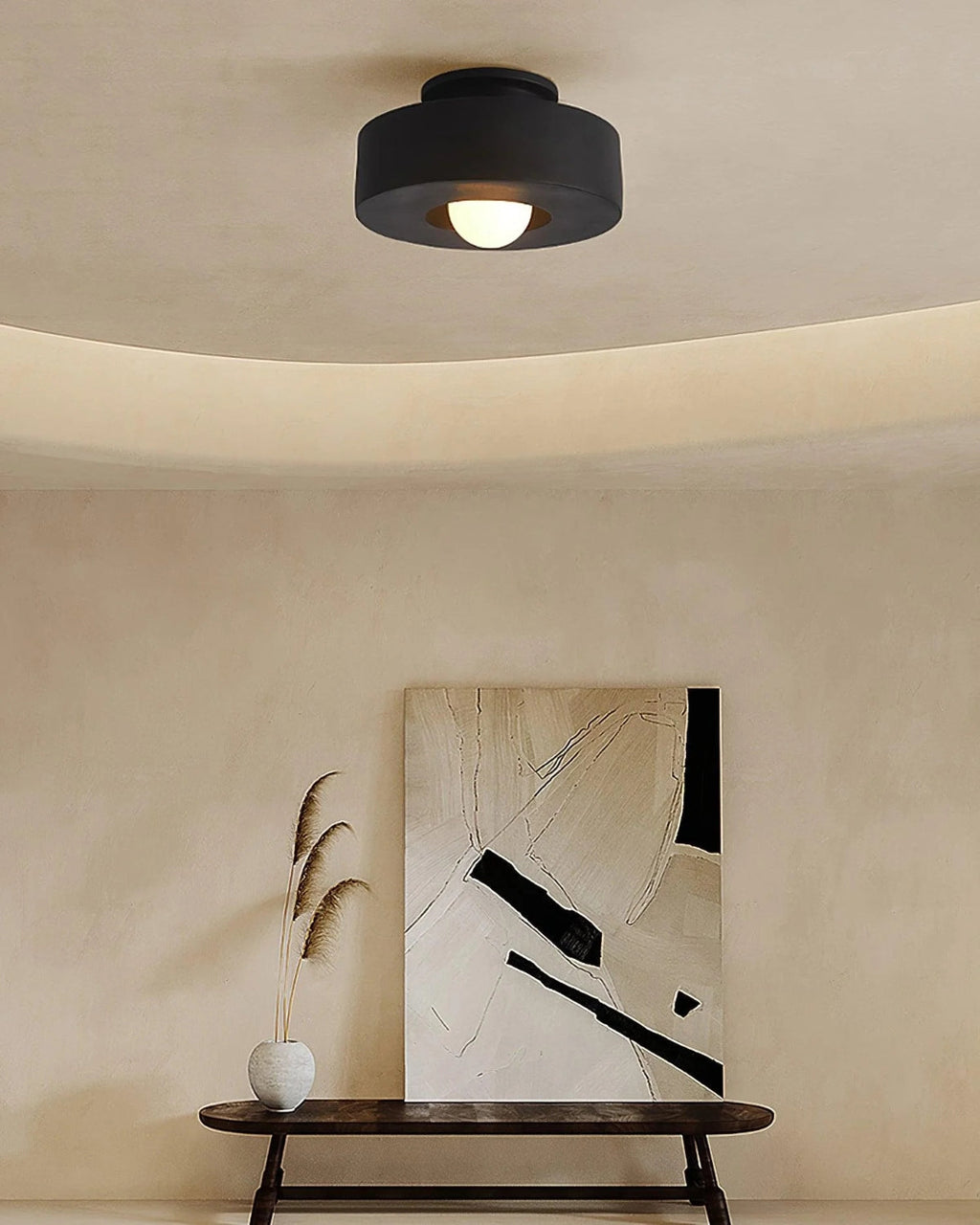 Velmira | Illuminazione a soffitto scultorea a LED con luce bianca calda 3000K per interni moderni
