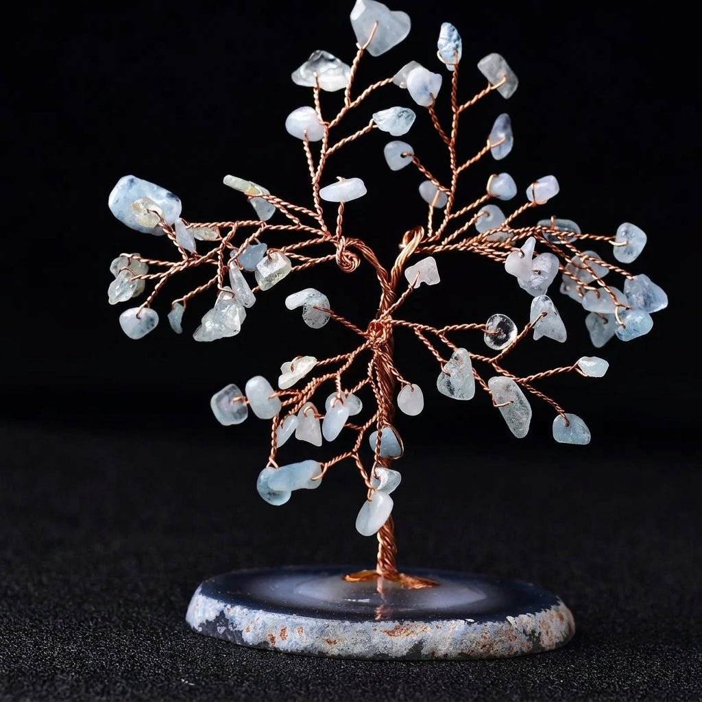 Decorazione Bonsai con Pietre di Cristallo