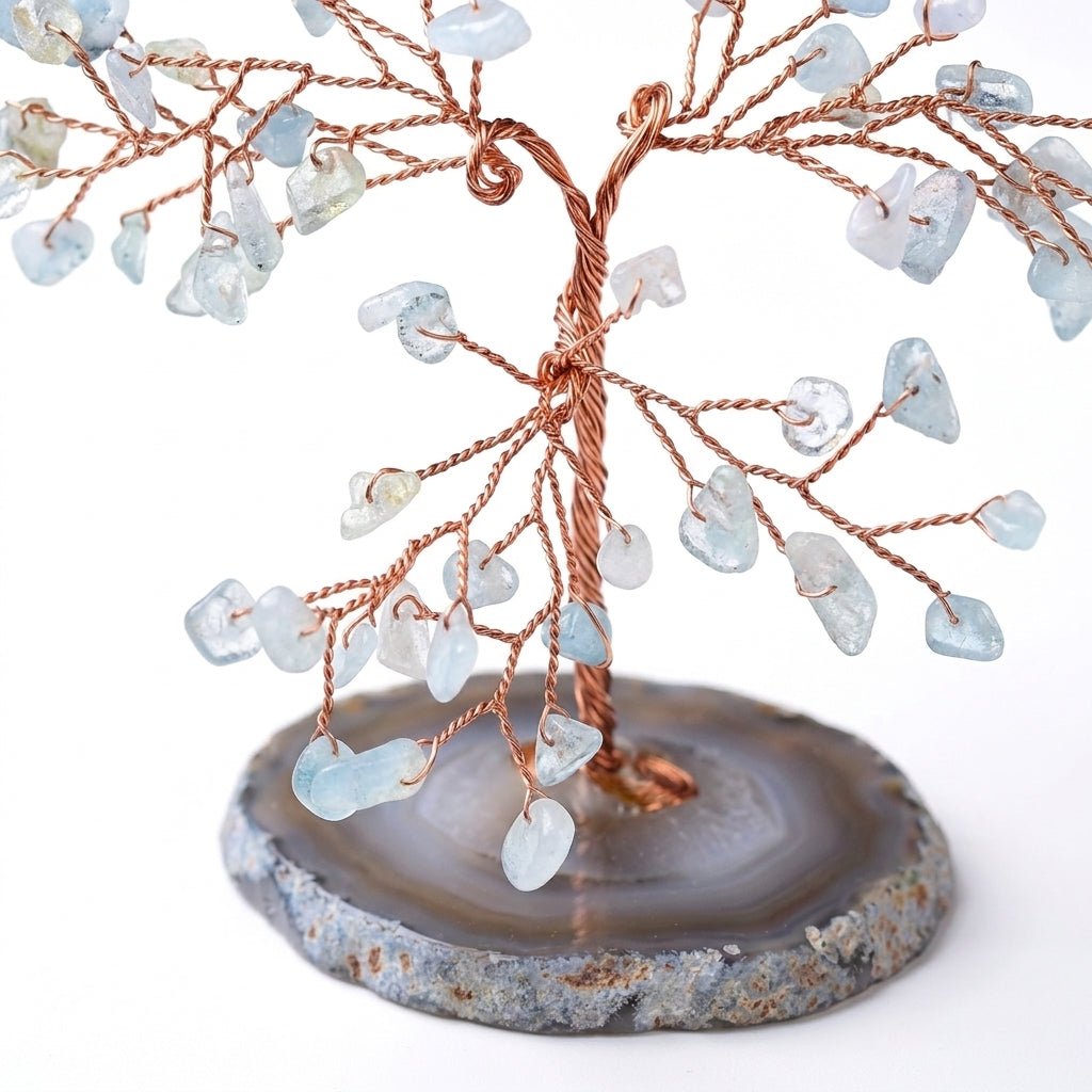 Decorazione Bonsai con Pietre di Cristallo