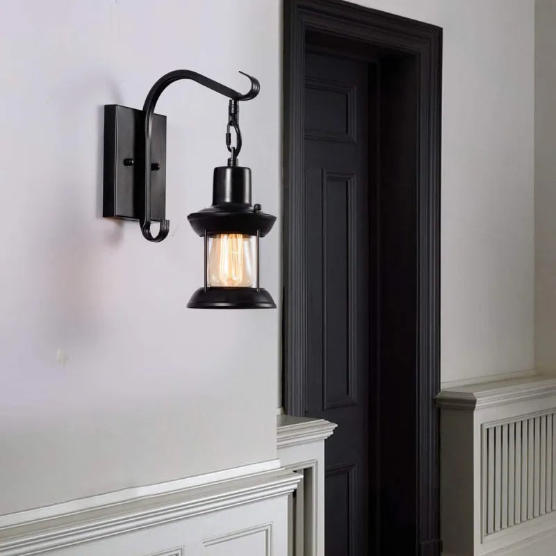 Lampada da Parete Industriale Vintage, Bronzo