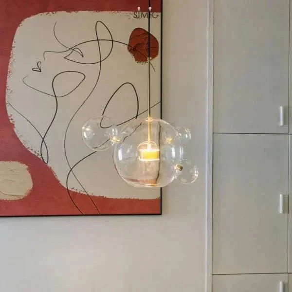 Lampada a sospensione LED Bubble Ball Moderna