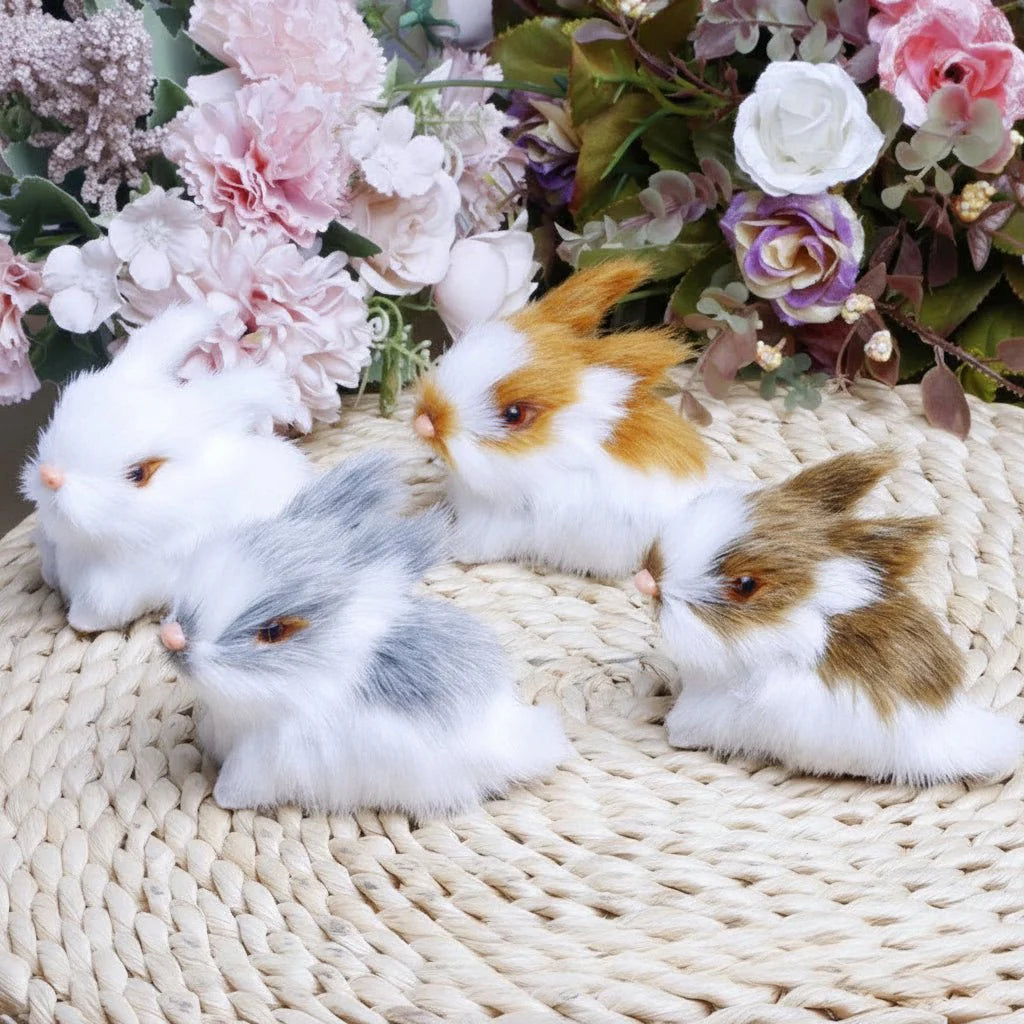 BUNNIVA – Set di sculture d'arte del Coniglio di Pasqua per un elegante arredamento domestico