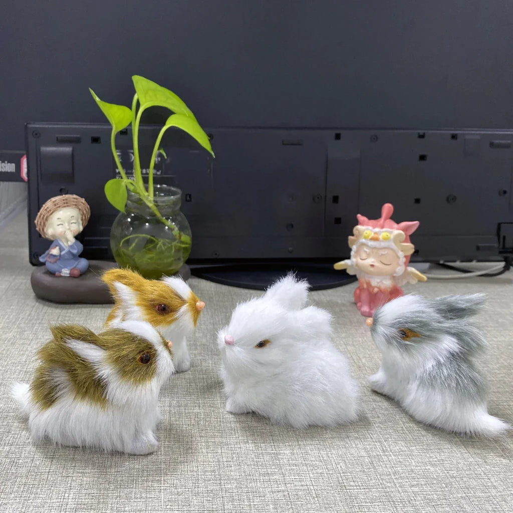 BUNNIVA – Set di sculture d'arte del Coniglio di Pasqua per un elegante arredamento domestico