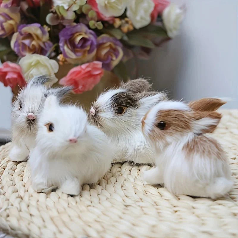 BUNNIVA – Set di sculture d'arte del Coniglio di Pasqua per un elegante arredamento domestico