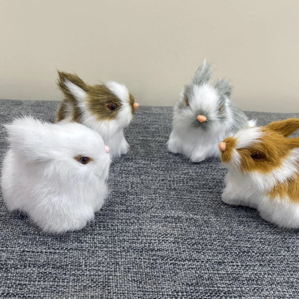 BUNNIVA – Set di sculture d'arte del Coniglio di Pasqua per un elegante arredamento domestico