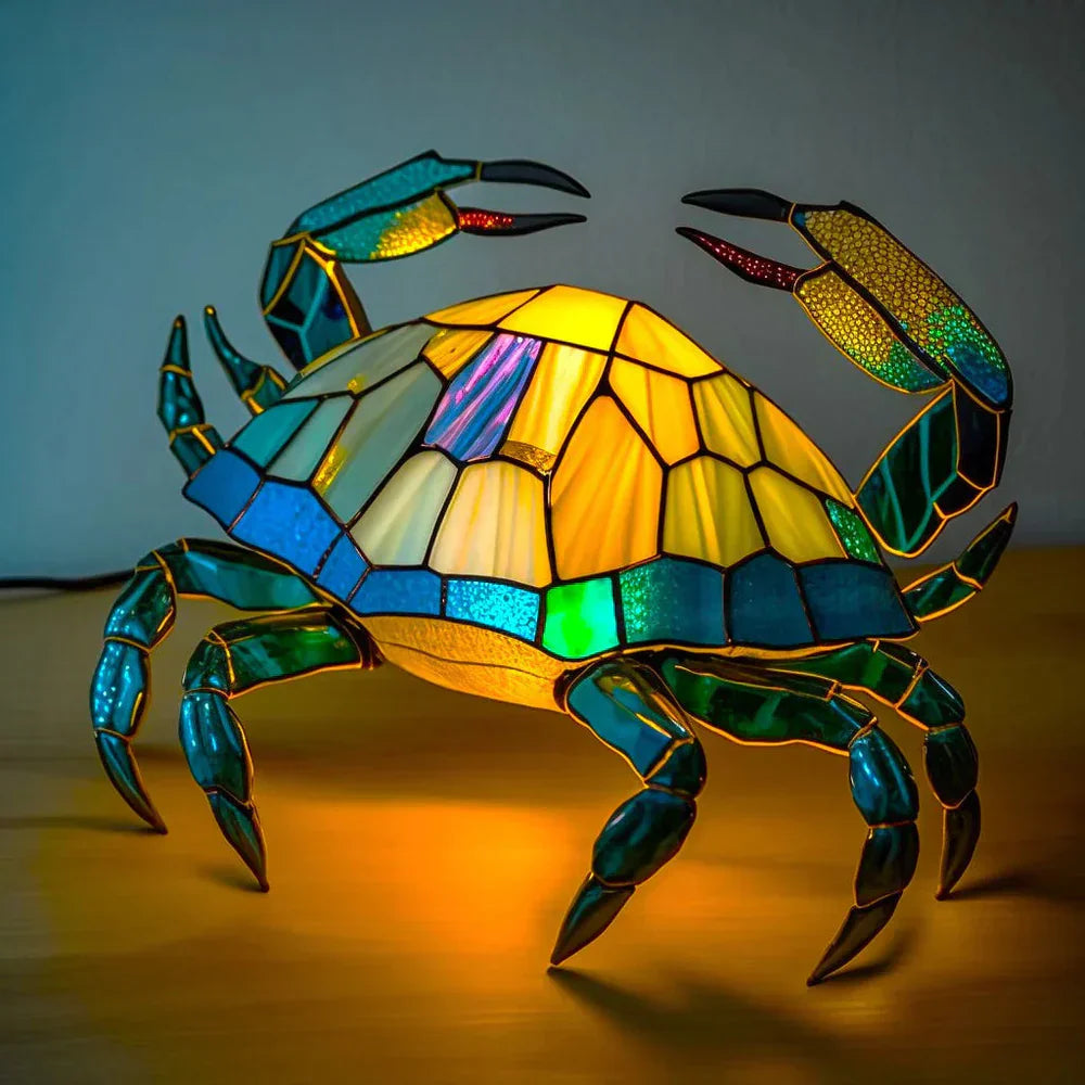 Lampada da soffitto artistica con motivo animale in vetro