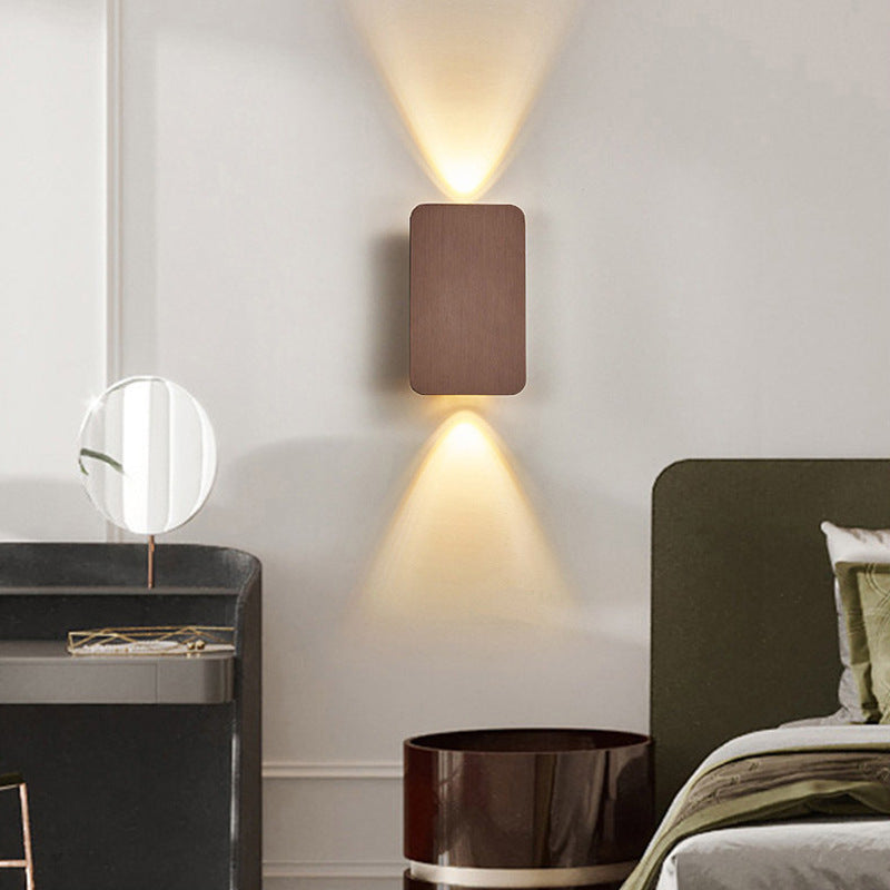 Florynne | Lampada da Parete LED Rettangolare Moderna in Finiture Metalliche Contemporanee