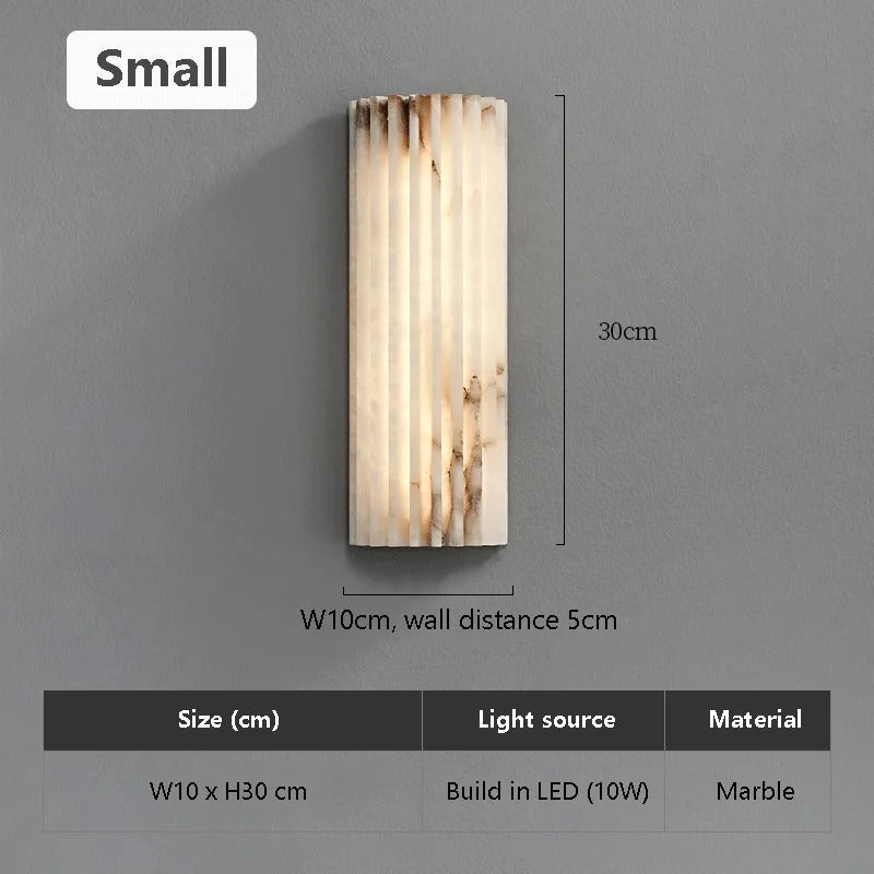 Lampada da comodino in marmo di lusso per interni accoglienti