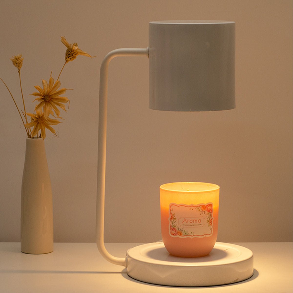 CALMWICK – Lampada Riscaldante per Candele Senza Fiamma per una Fragranza Sicura in Casa