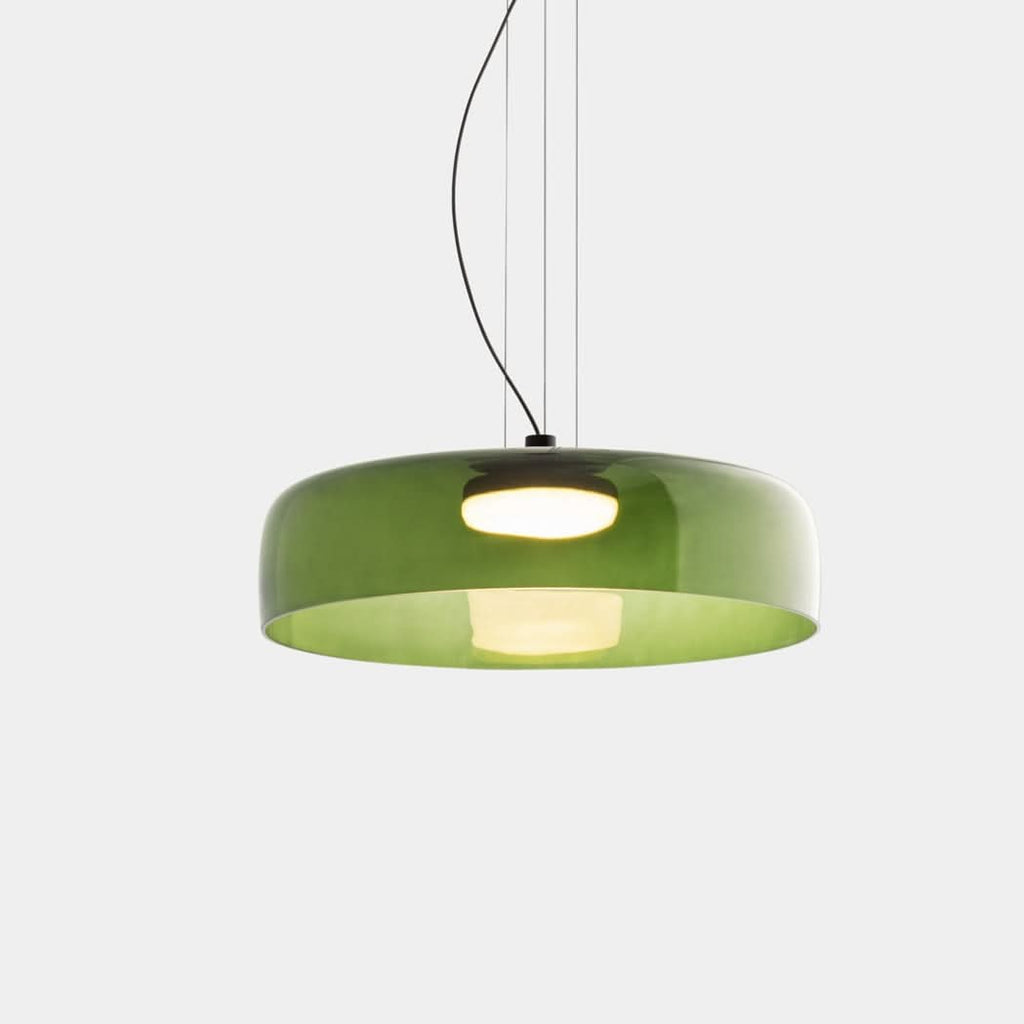 Lampada a Sospensione in Vetro Nordic – Pendant Unico in Metallo e Vetro