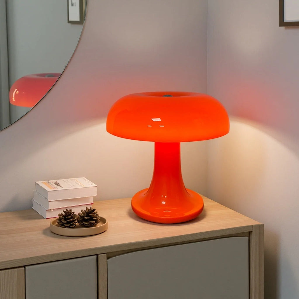 Lampada da Tavolo LED a Forma di Fungo per Illuminazione Notturna
