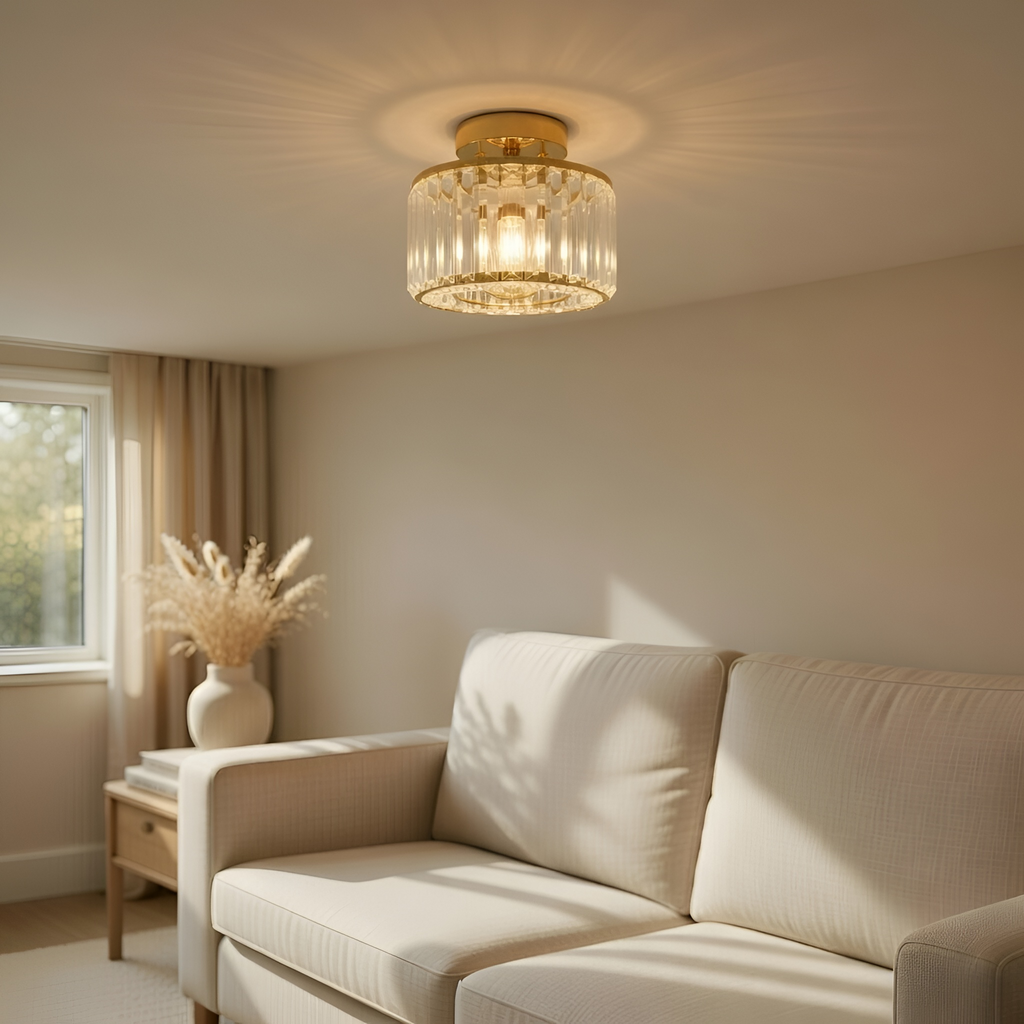 Nathan - Lampada a sospensione moderna in cristallo a LED