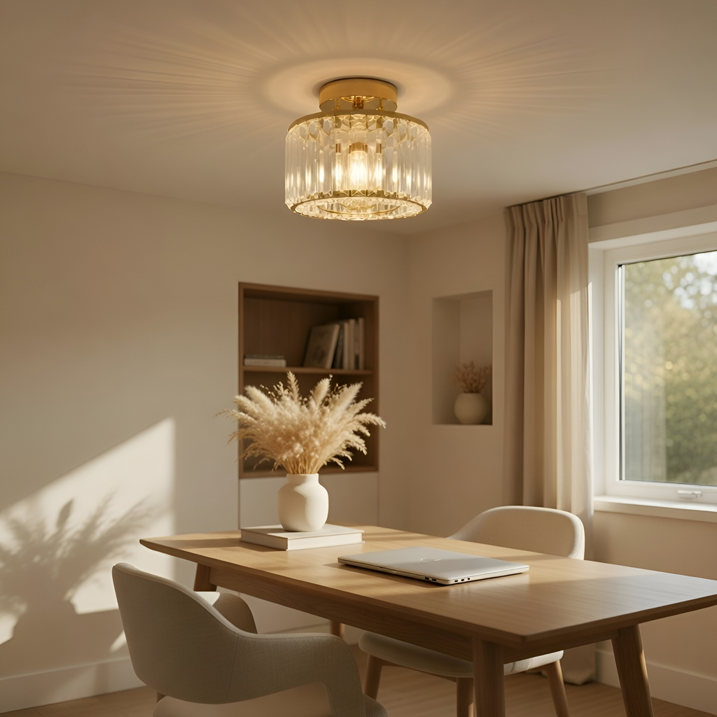 Nathan - Lampada a sospensione moderna in cristallo a LED