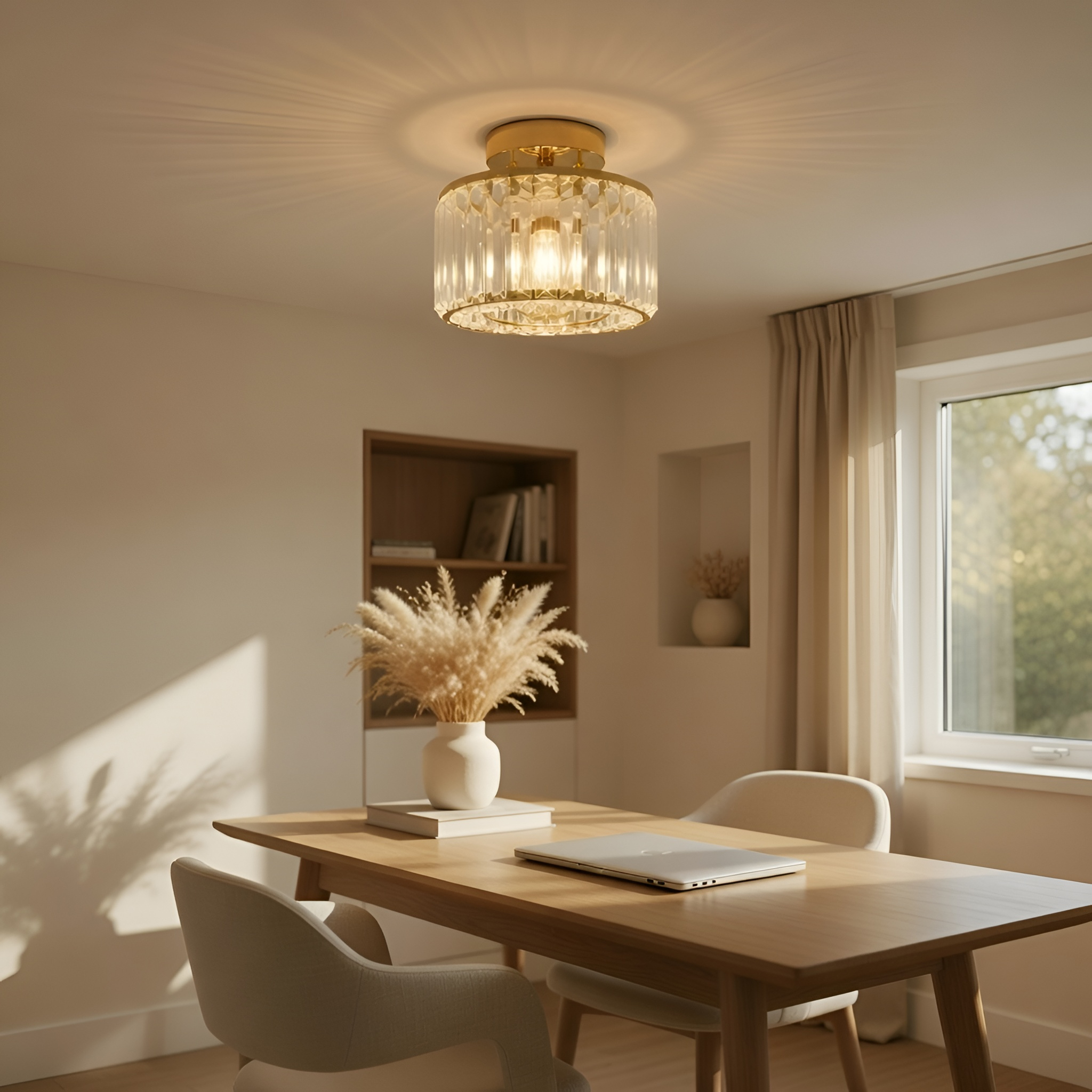 Nathan - Lampada a sospensione moderna in cristallo a LED