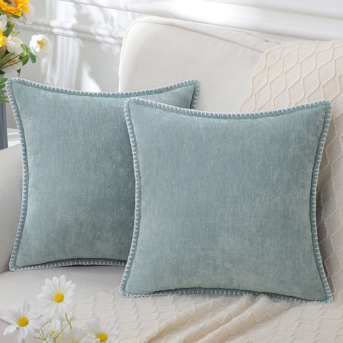 CHENILUX – Elegante Cuscino Decorativo in Chenille per un Comfort Morbido