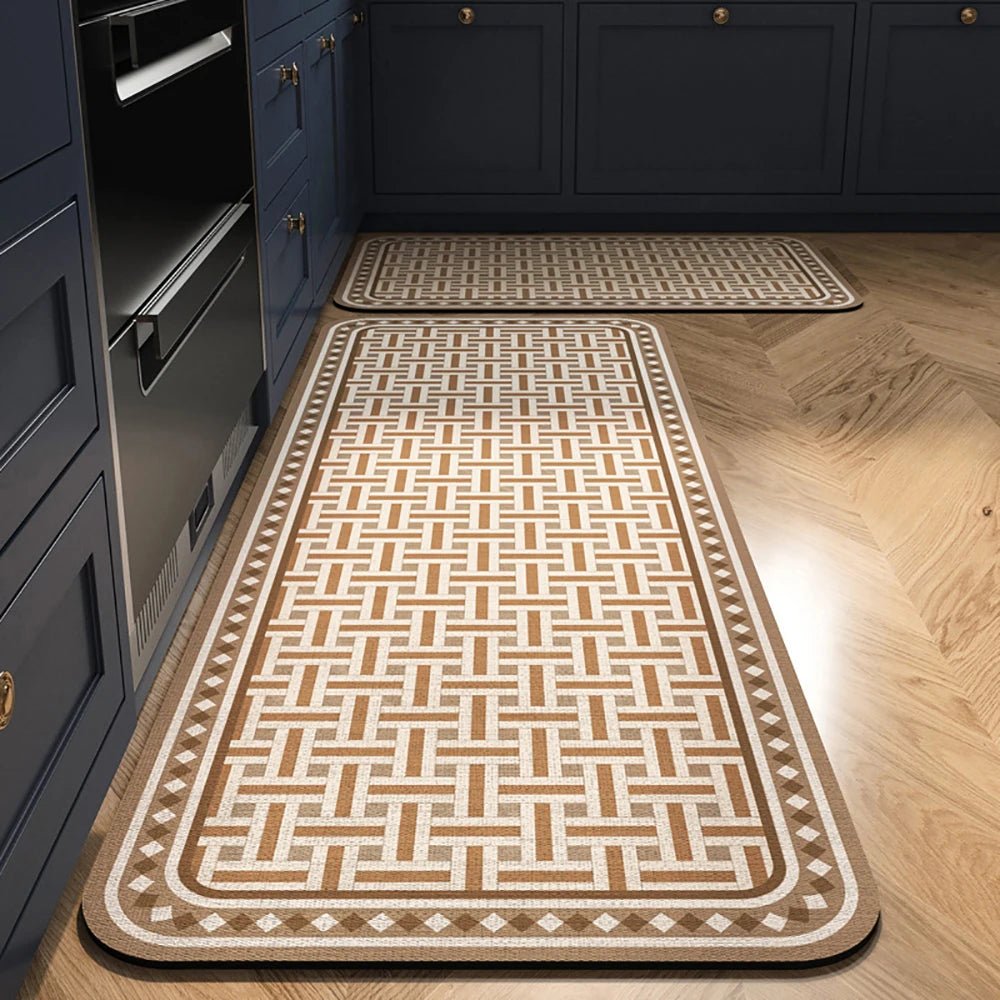 CLEANLY SOFTSTEP – Tappetino da Cucina in Velluto Cristallo Antiscivolo per un Comfort Elegante in Casa
