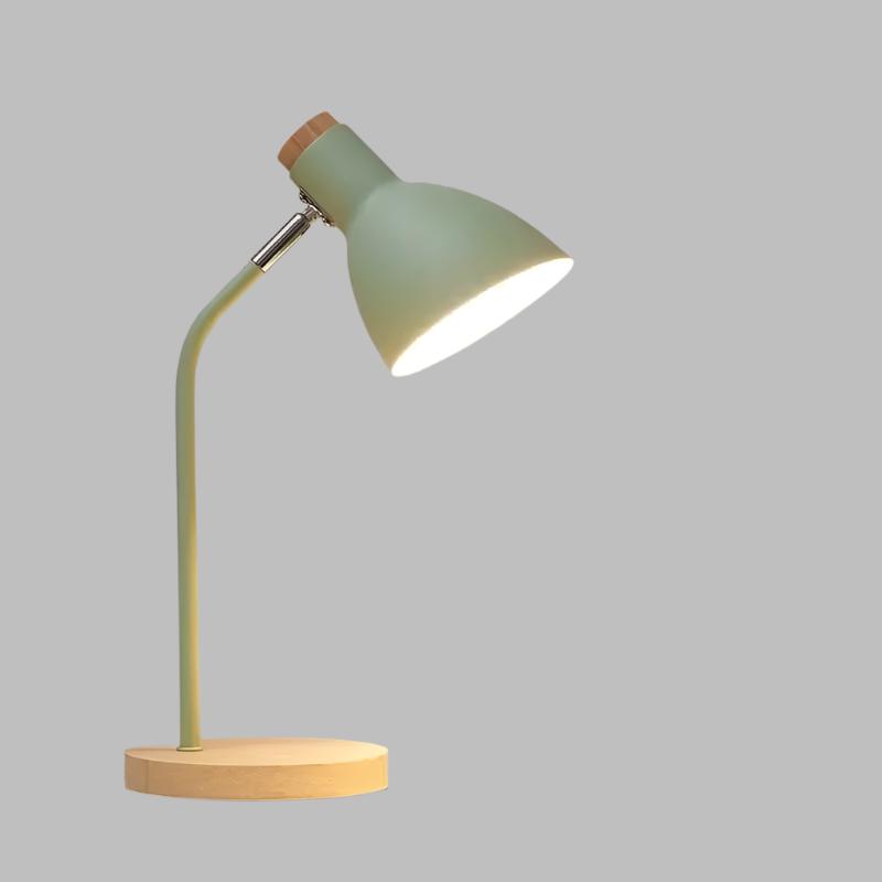 Lampada da tavolo in legno – Lampada da scrivania creativa scandinava in legno e metallo