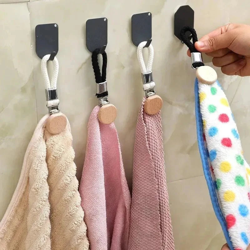 CLIPORA – Clip per Asciugamani in Metallo Portatile con Stoccaggio Multifunzionale Senza Trapano